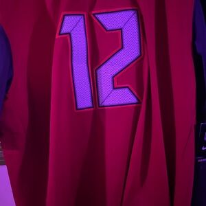 Red and Blue Jersey with Number 12